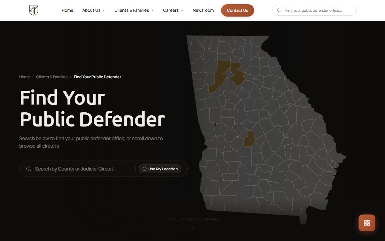 Chattooga County criminal court records Georgia Public Defender Council listing
