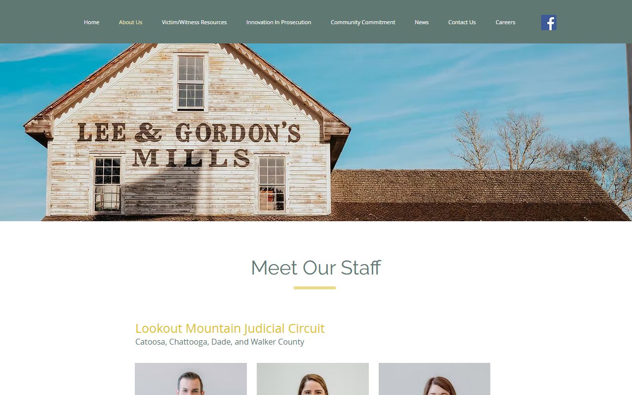 Chattooga County criminal court records DA staff information