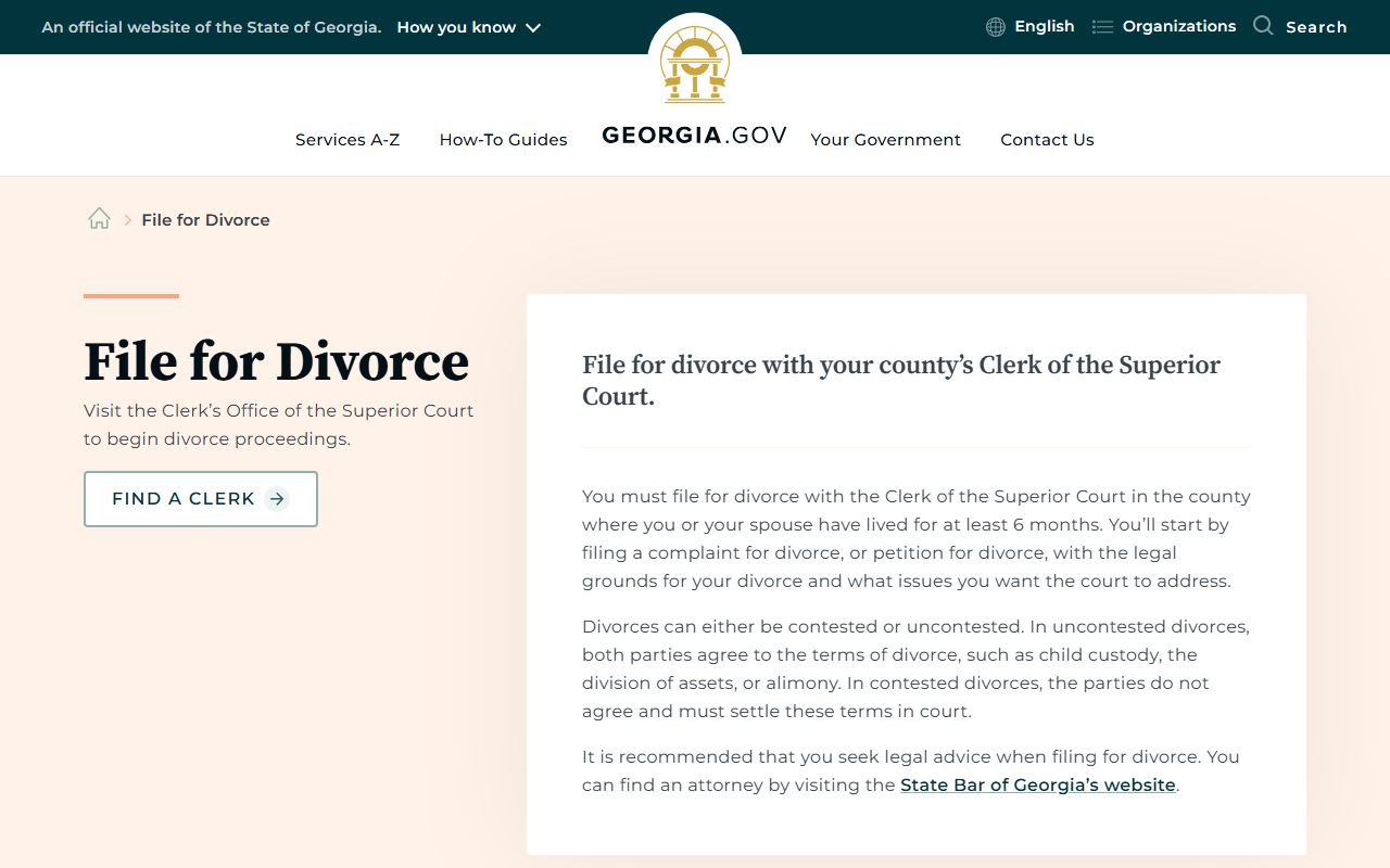 Chattooga County divorce records Georgia divorce filing guide